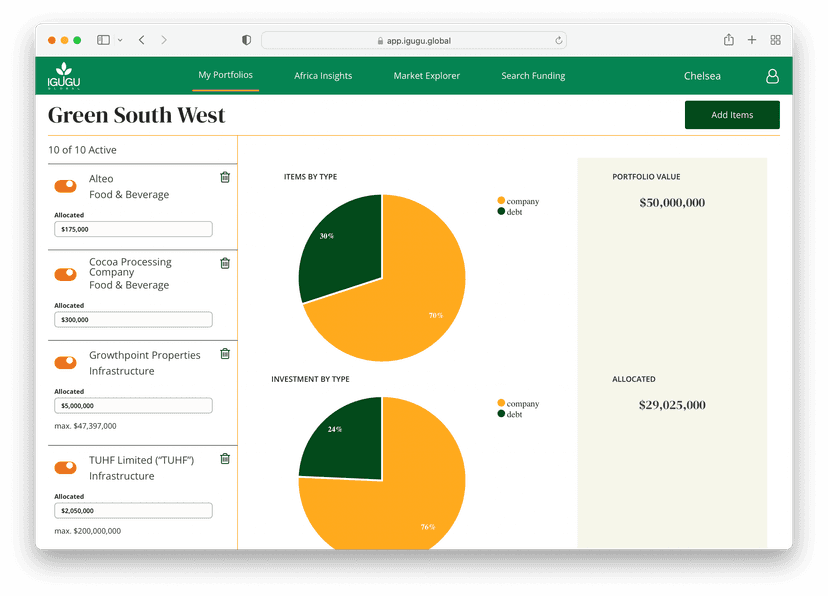 Igugu portfolio builder